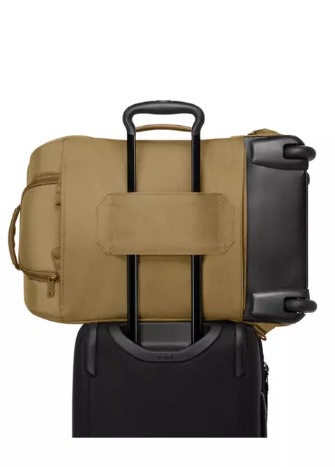 Secure Carry-On Wheeled Duffel with Luggage Attachment Strap
