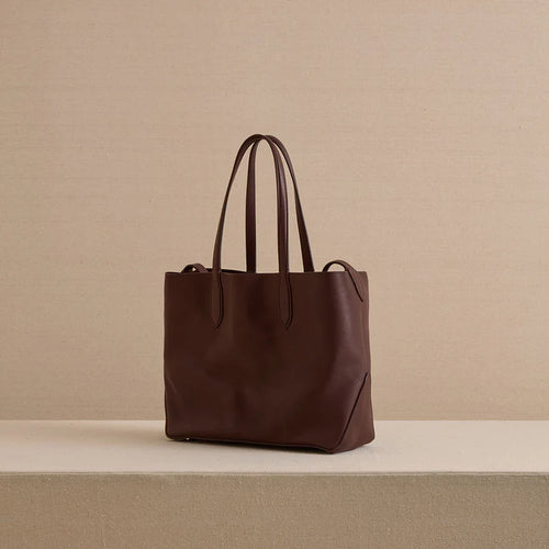 Minimalist Large Capacity Leather Tote Handbag