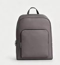 Sleek Smooth Leather-Look Daily Laptop Backpack