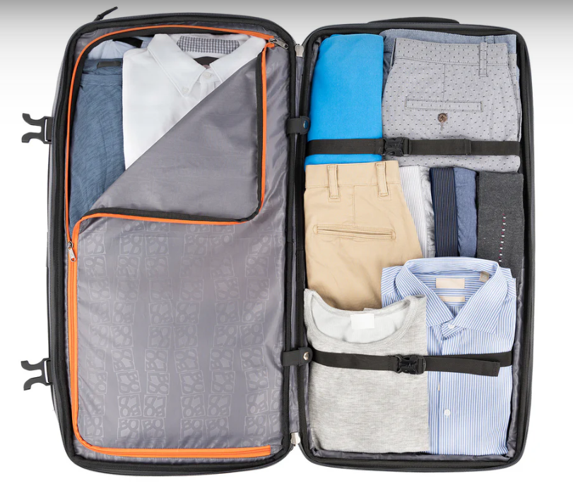 Expandable Rolling Garment Duffel Travel Luggage