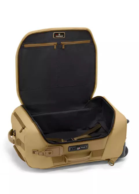 Secure Carry-On Wheeled Duffel with Luggage Attachment Strap